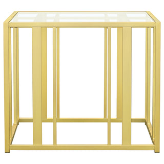 Adri 3-piece Coffee and End Table Set Matte Brass