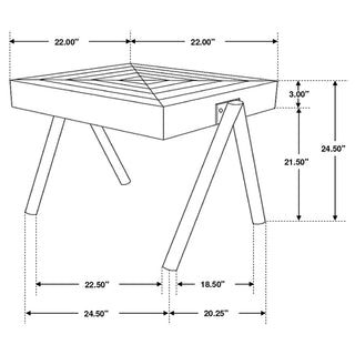 Avery 2-piece Solid Mango Coffee and End Table Set Natural