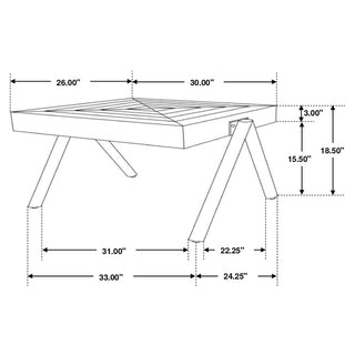 Avery 2-piece Solid Mango Coffee and End Table Set Natural