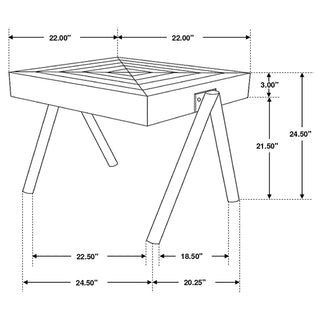 Avery 3-piece Solid Mango Coffee and End Table Set Natural