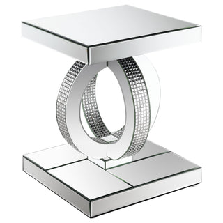 Breena 3-piece Mirrored Coffee and End Table Set Silver