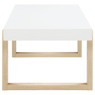 Pala 2-piece Coffee and End Table Set White High Gloss