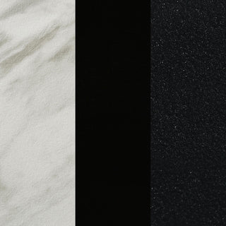 Tandi Round Faux Marble Side End Table White and Black