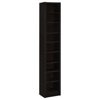 Eliam 71-inch 8-shelf Bookcase Cappuccino