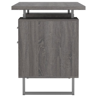 Lawtey 60-inch 2-drawer Office Computer Desk Weathered Grey