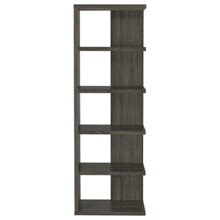 Harrison 71-inch 5-shelf Bookshelf Weathered Grey