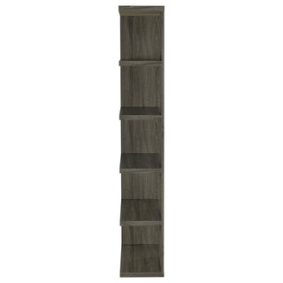 Harrison 71-inch 5-shelf Bookshelf Weathered Grey