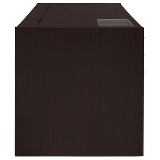 Halston 60-inch 3-drawer Office Computer Desk Cappuccino