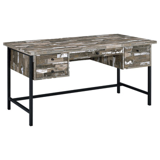 Kemper 4-drawer Writing Desk Salvaged Cabin