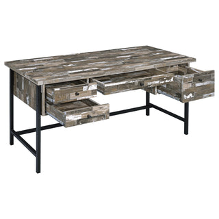 Kemper 4-drawer Writing Desk Salvaged Cabin