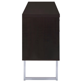 Lawtey 5-drawer Home Office Storage Credenza Cappuccino