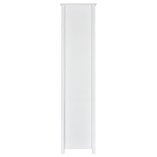 Dylan 68-inch 4-shelf Storage Bookshelf White High Gloss