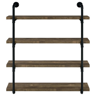 Elmcrest 39-inch 4-shelf Wall Bookshelf Rustic Oak