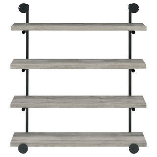 Elmcrest 39-inch 4-shelf Wall Bookshelf Grey Driftwood