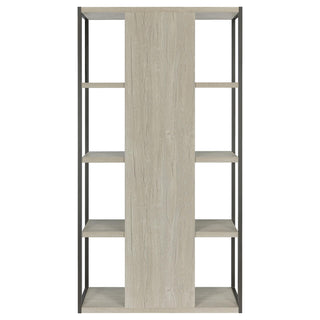 Loomis 72-inch 4-shelf Bookshelf Whitewashed Grey