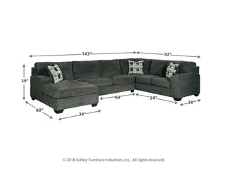Ballinasloe 3-Piece Sectional and Ottoman