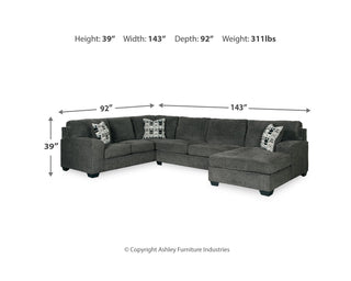 Ballinasloe 3-Piece Sectional with Chaise