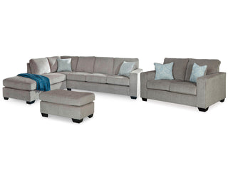 Altari 2-Piece Sectional with Chaise, Loveseat and Ottoman