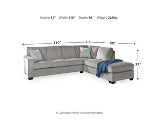 Altari 2-Piece Sleeper Sectional, Loveseat and Ottoman