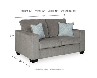 Altari 2-Piece Sleeper Sectional, Loveseat and Ottoman