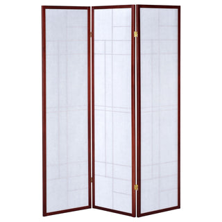 Katerina 3-Panel Room Divider Folding Shoji Screen Cherry