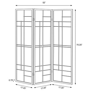 Katerina 3-Panel Room Divider Folding Shoji Screen Cherry