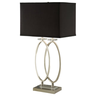 Izuku 29-inch Rectangular Shade Table Lamp Brush Nickel