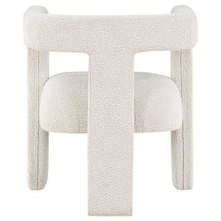 Petra Boucle Upholstered Accent Side Chair White