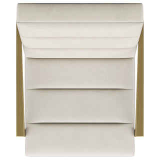 Kirra Upholstered Metal Arm Accent Chair Cream