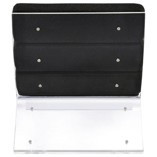 Serreta Boucle Upholstered Armless Acrylic Chair Black