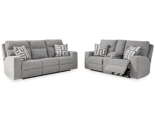 Biscoe Power Reclining Sofa and Loveseat