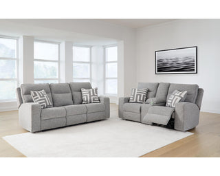 Biscoe Power Reclining Sofa and Loveseat