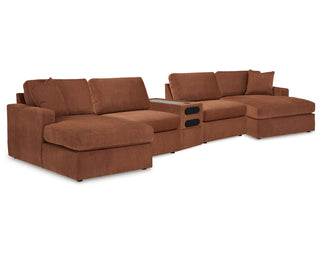 Modmax 5 Piece Sectional with Audio Console