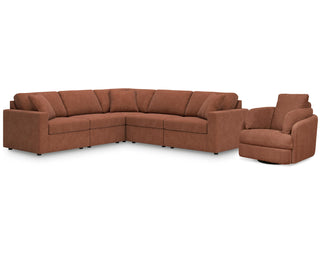 Modmax 5-Piece Sectional and Swivel Glider Recliner