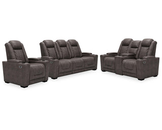 HyllMont Power Reclining Sofa, Loveseat and Recliner