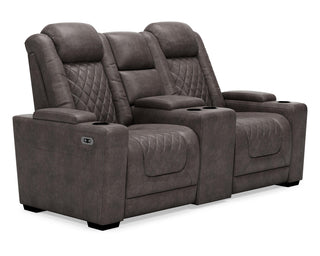 HyllMont Power Reclining Sofa and Loveseat