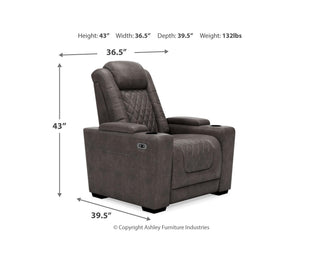 HyllMont Power Reclining Sofa and Power Recliner