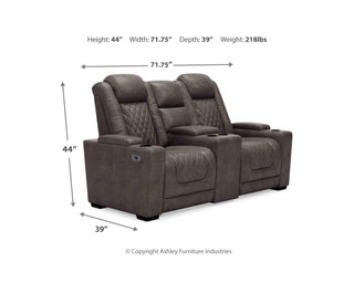 HyllMont Power Reclining Loveseat and Power Recliner
