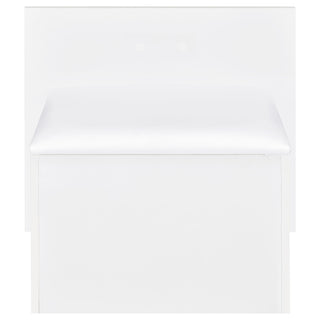 Flora 2-drawer Vanity Set with LED Mirror White High Gloss