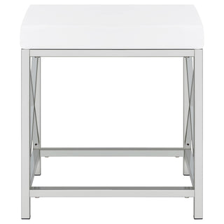 Eliza Vanity Set with Lighting & Stool White and Chrome