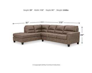 Navi 2-Piece Sectional Sofa Chaise