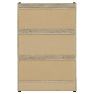 Denia 3-tier Engineered Wood Shoe Cabinet White