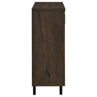 Brixton 2-door Entryway Shoe Storage Cabinets Smoked Oak
