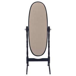 Foyet Wood Adjustable Full Length Cheval Mirror Black