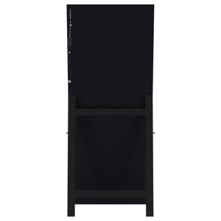 Windrose 28 x 67 Inch Tempered LED Standing Mirror Black
