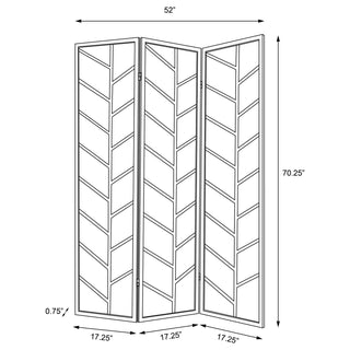 Mila 3-Panel Room Divider Folding Shoji Screen Walnut