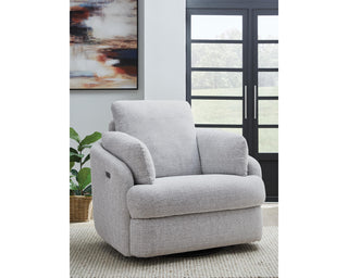 Alainmont Next-Gen Nuvella Swivel Power Recliner