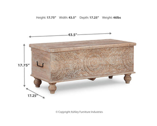 Fossil Ridge Storage Bench