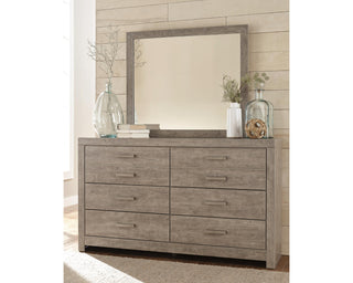 Culverbach Queen Bed with Mirrored Dresser and 2 Nightstand