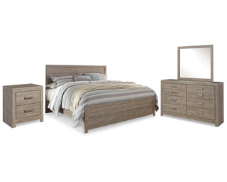 Culverbach King Panel Bed, Dresser, Mirror and Nightstand
